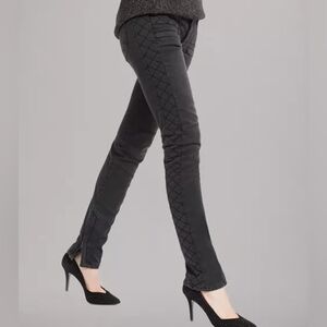 MAJE Downtown Quilted Side Panel Skinny Jeans Sz. Small